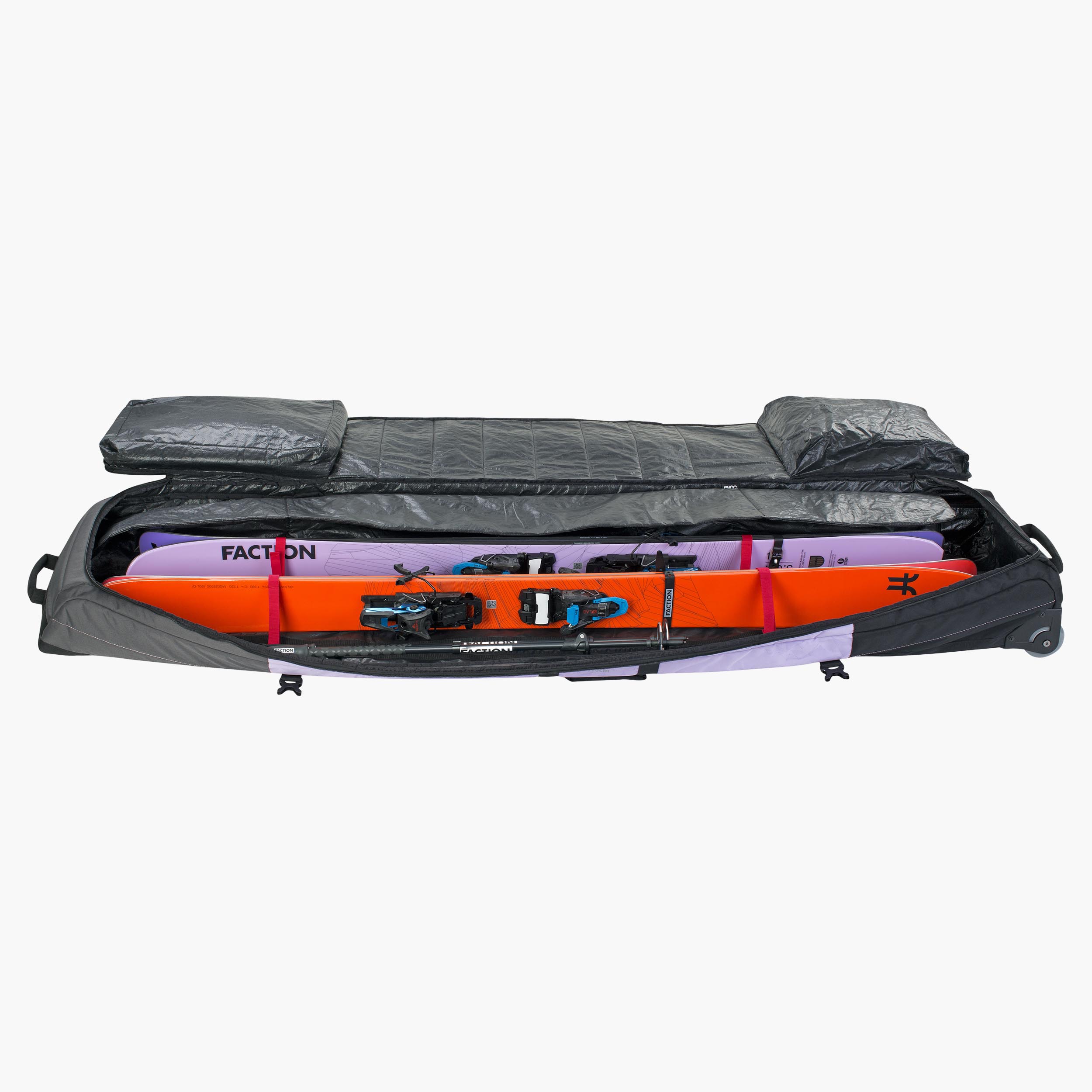 SNOW GEAR ROLLER - Convenient snowboard and ski bag for safely transporting winter sport equipment