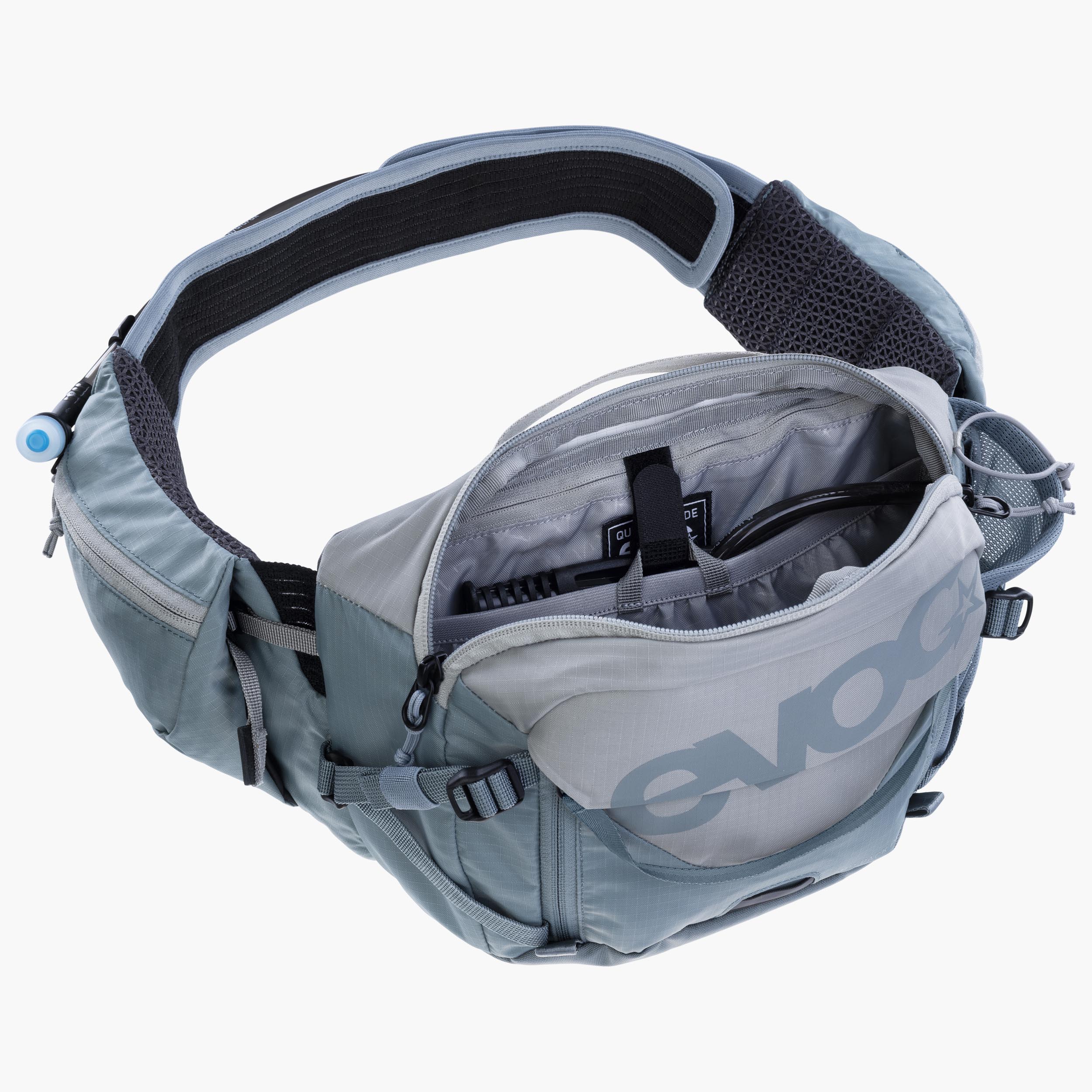 HIP PACK PRO 3 + HYDRATION BLADDER 1,5 - Ventilated high-tech hip bag with secure fit and hydration bladder included
