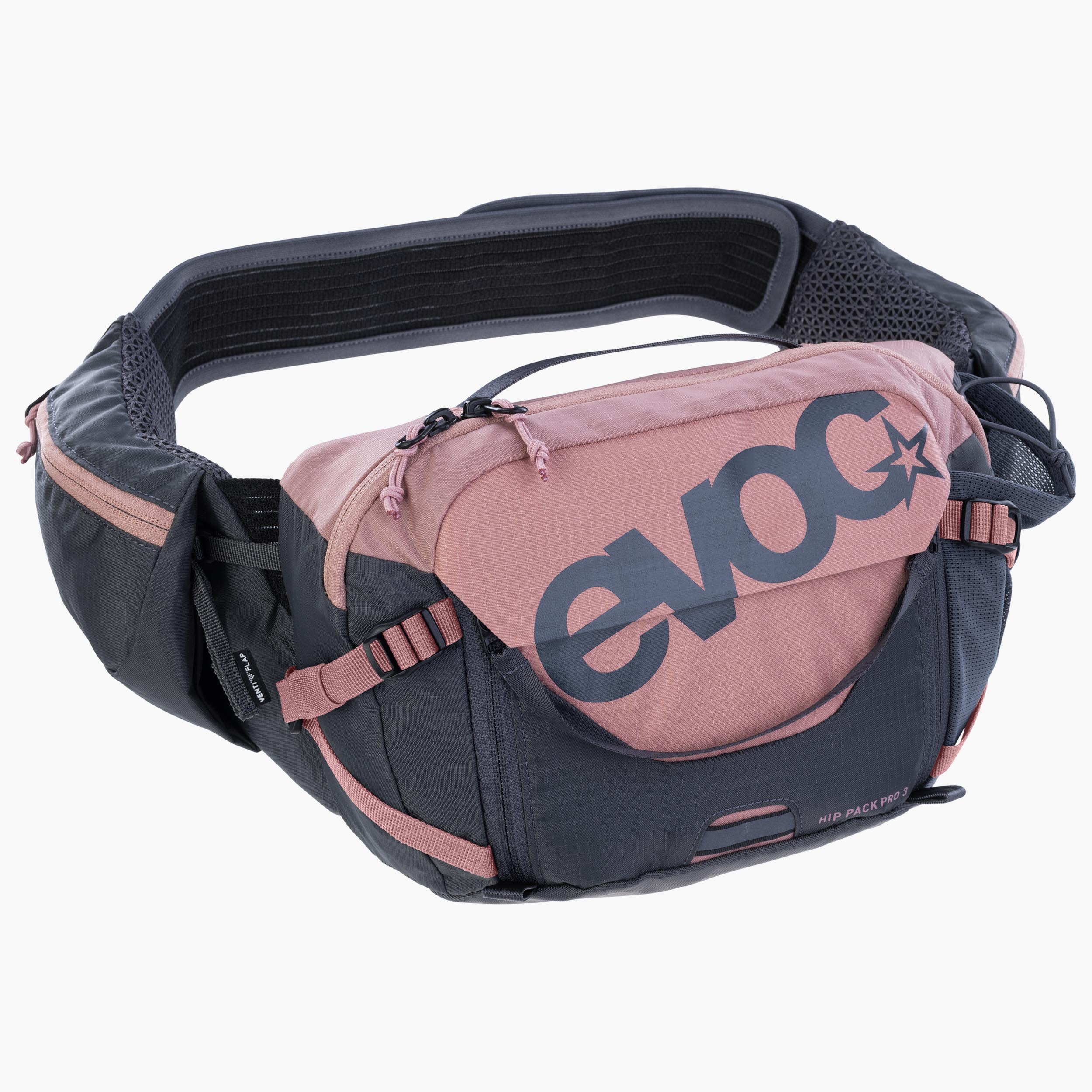HIP PACK PRO 3 + HYDRATION BLADDER 1,5 - Belüftete Hightech-Hüfttasche mit sportlichem Halt inkl. Trinkblase