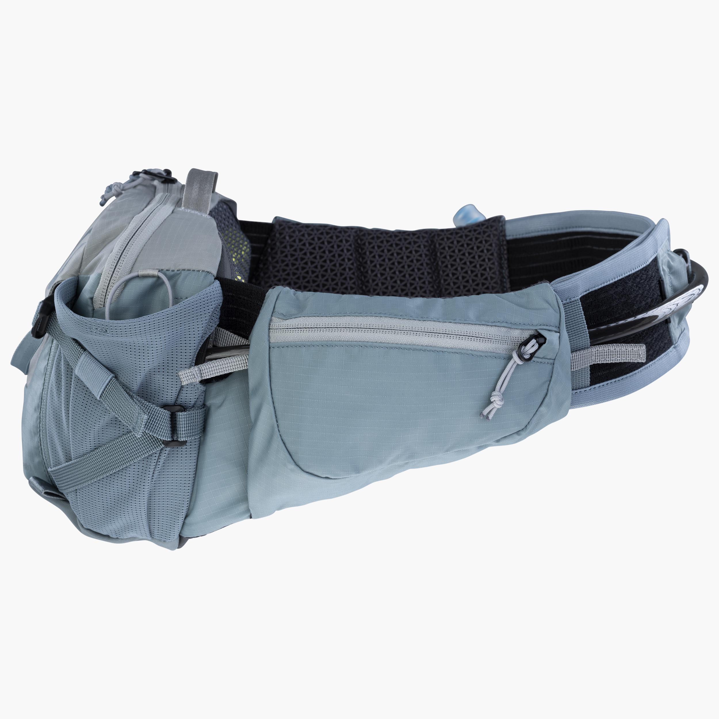 HIP PACK PRO 3 + HYDRATION BLADDER 1,5 - Ventilated high-tech hip bag with secure fit and hydration bladder included