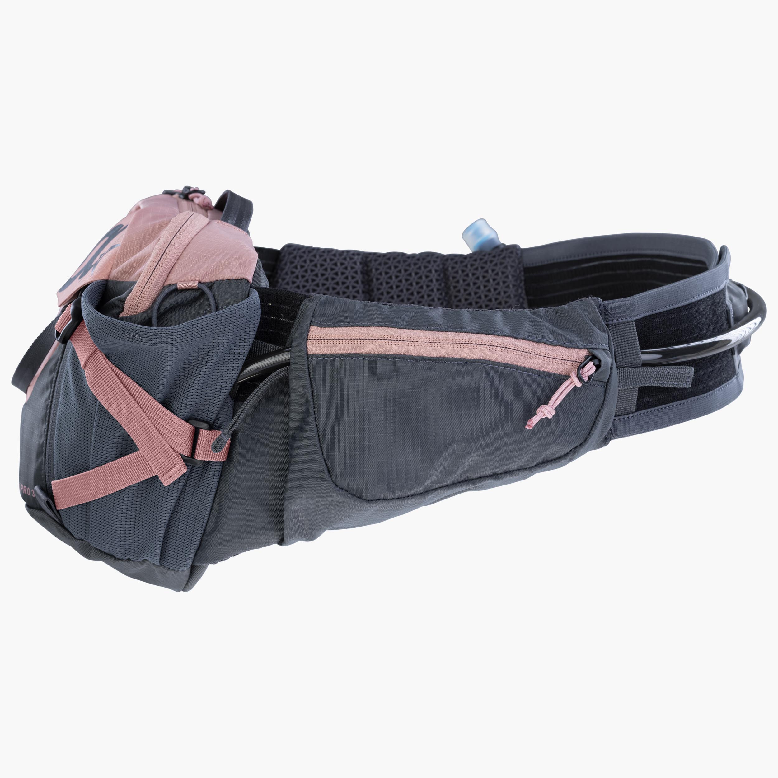 HIP PACK PRO 3 + HYDRATION BLADDER 1,5 - Belüftete Hightech-Hüfttasche mit sportlichem Halt inkl. Trinkblase