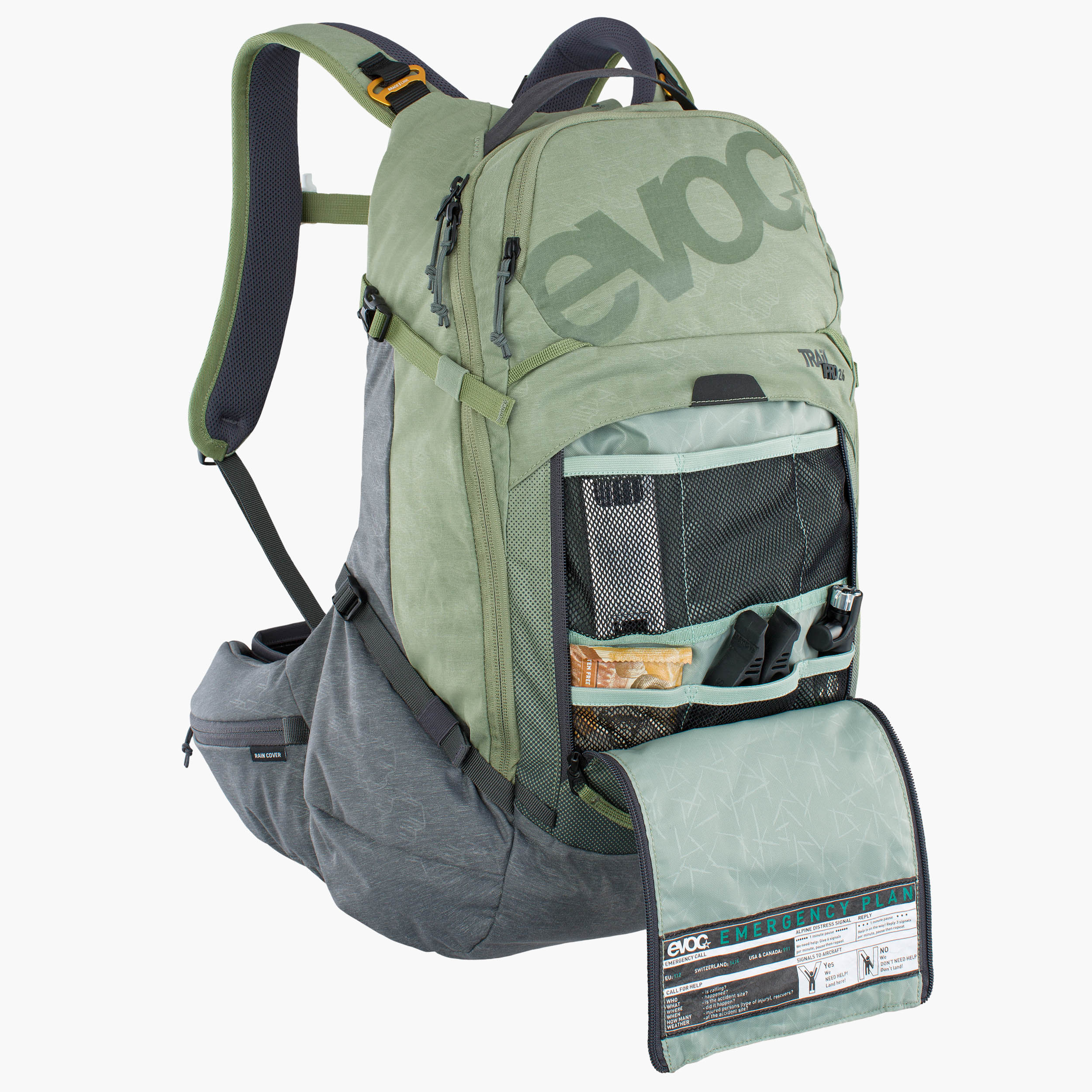 plank Gasvormig Inconsistent TRAIL PRO 26 - Colour: Light Olive - Carbon Grey | Size: S/M | Volume: 26 l