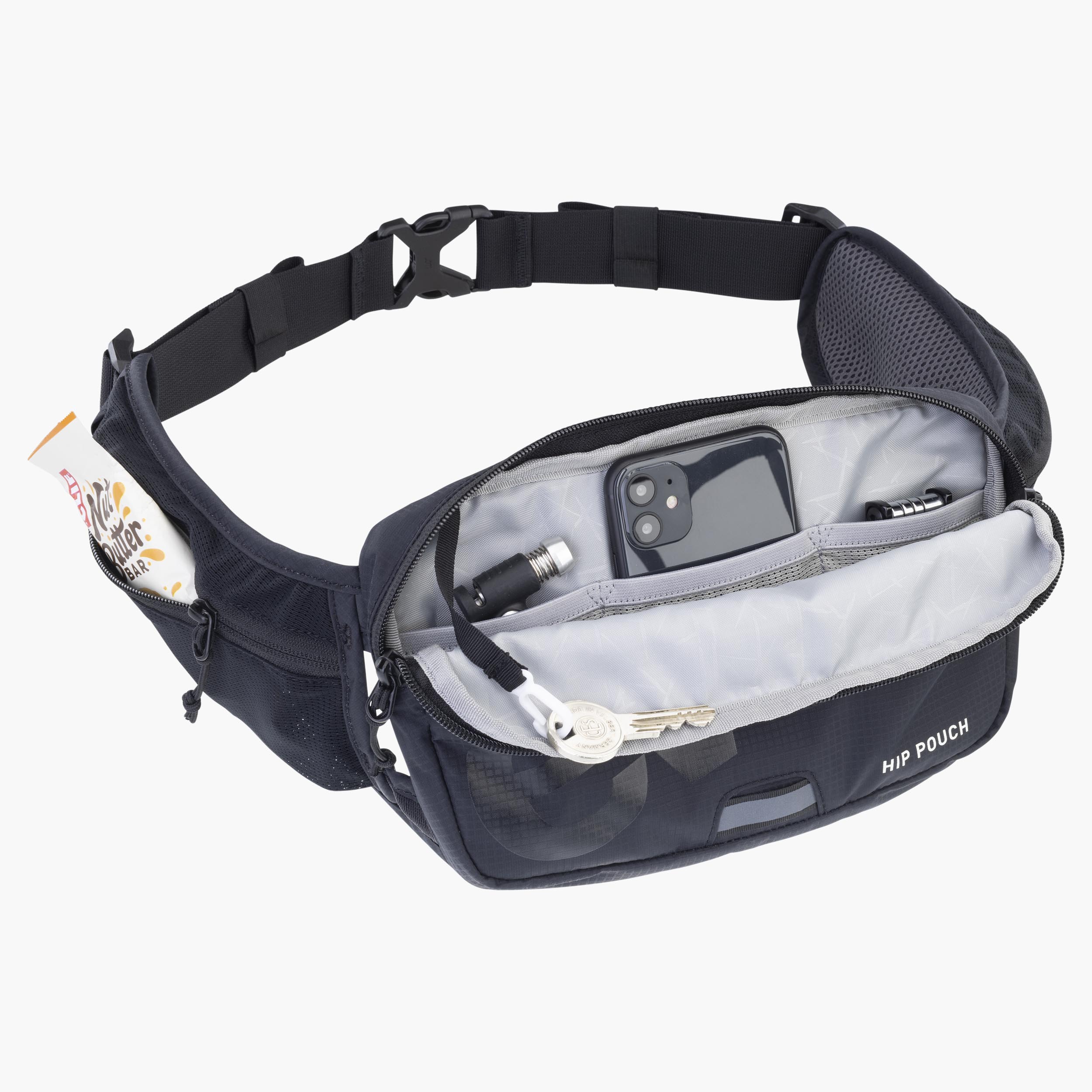 HIP POUCH - Lightweight, low-profile hip pouch for mobile phone, tools and bars