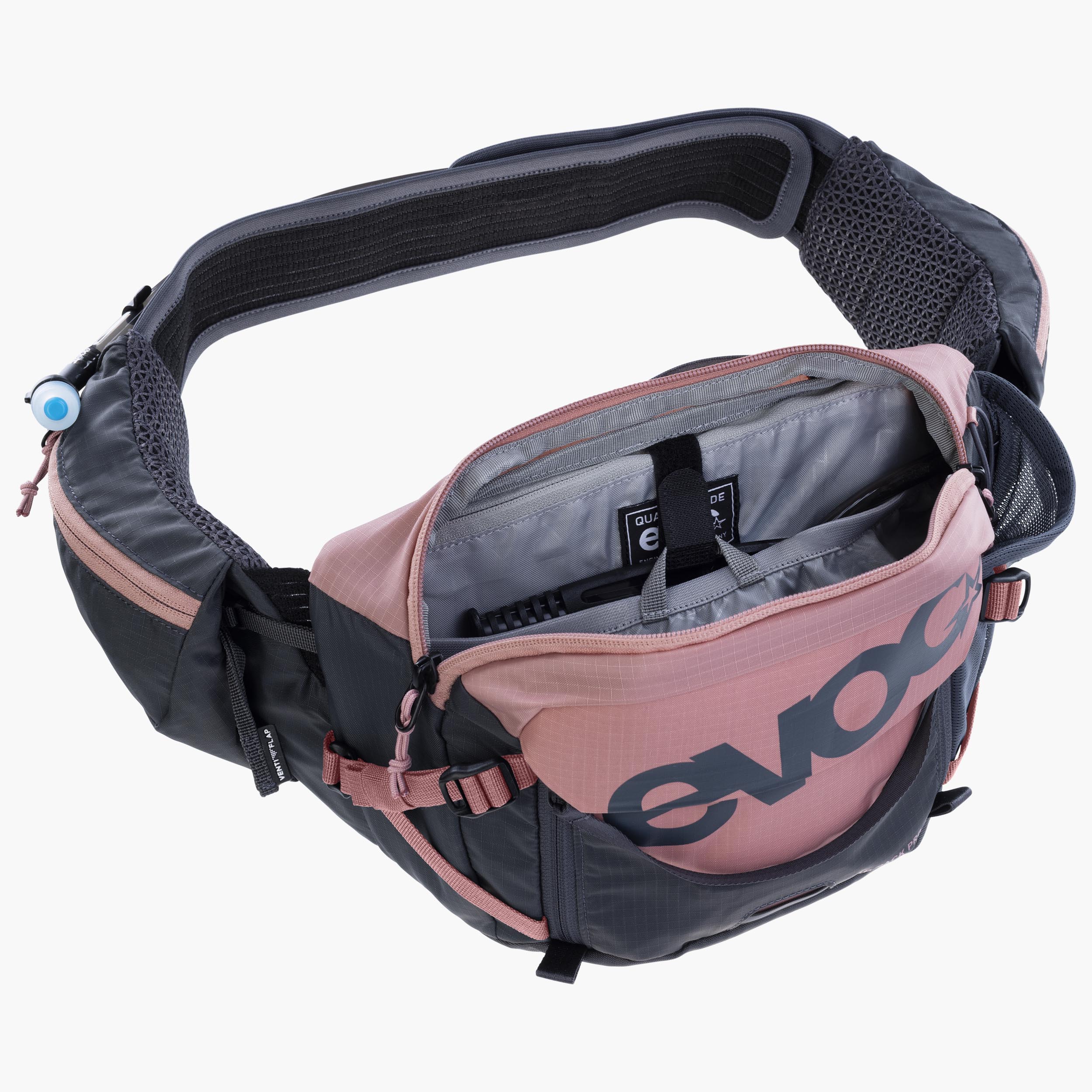 HIP PACK PRO 3 + HYDRATION BLADDER 1,5 - Belüftete Hightech-Hüfttasche mit sportlichem Halt inkl. Trinkblase