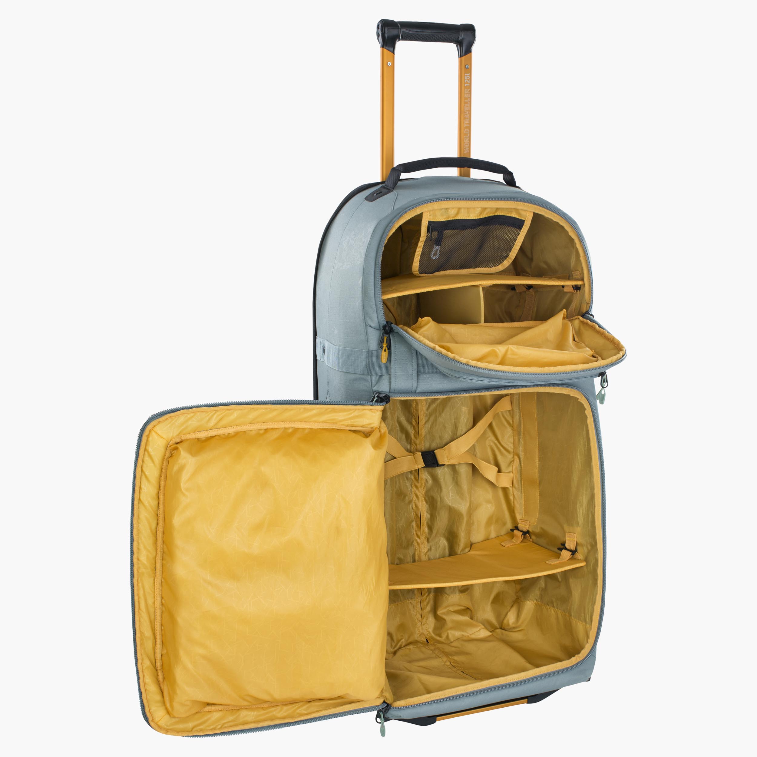 WORLD TRAVELLER 125 - Robuster Rollkoffer mit praktischer Fächeraufteilung für organisiertes Reisen