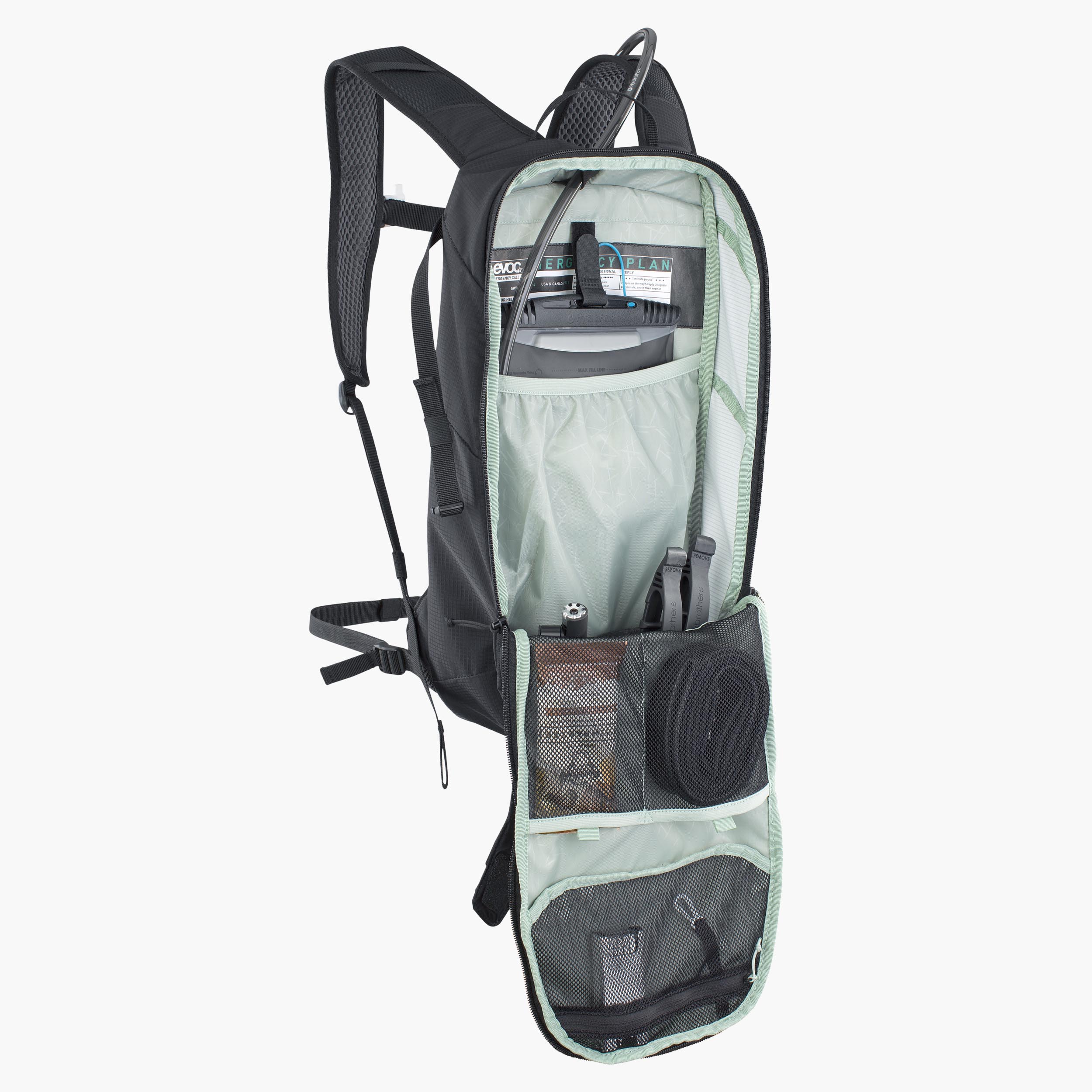 RIDE 8 + HYDRATION BLADDER 2 - Well-ventilated, allround backpack with hydration bladder included