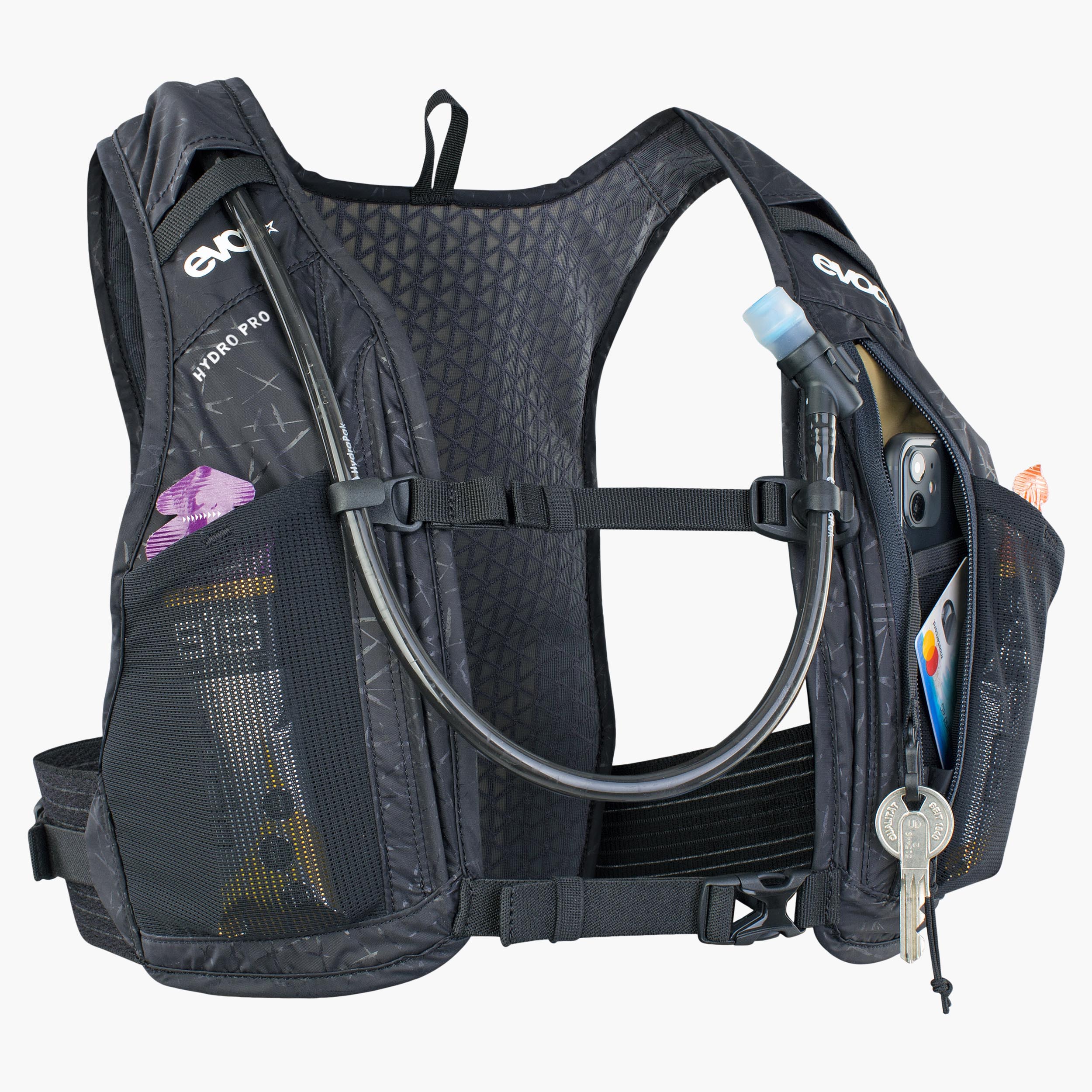 HYDRO PRO 1,5 +  HYDRATION BLADDER 1,5 - Extraleichter Trink-Rucksack mit sicherem Sitz am Körper inkl. 1,5L Trinkblase