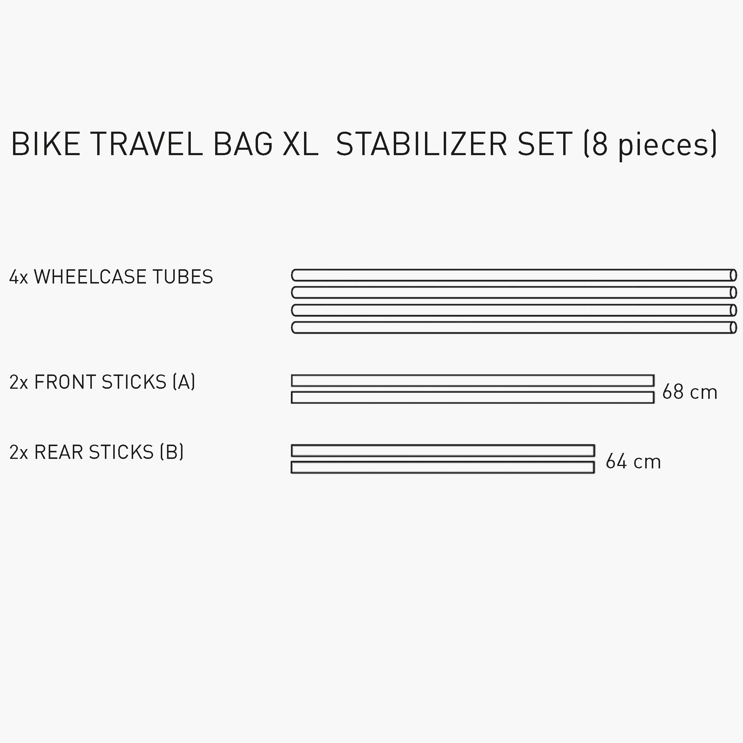 BIKE BAG XL STABILIZER SET